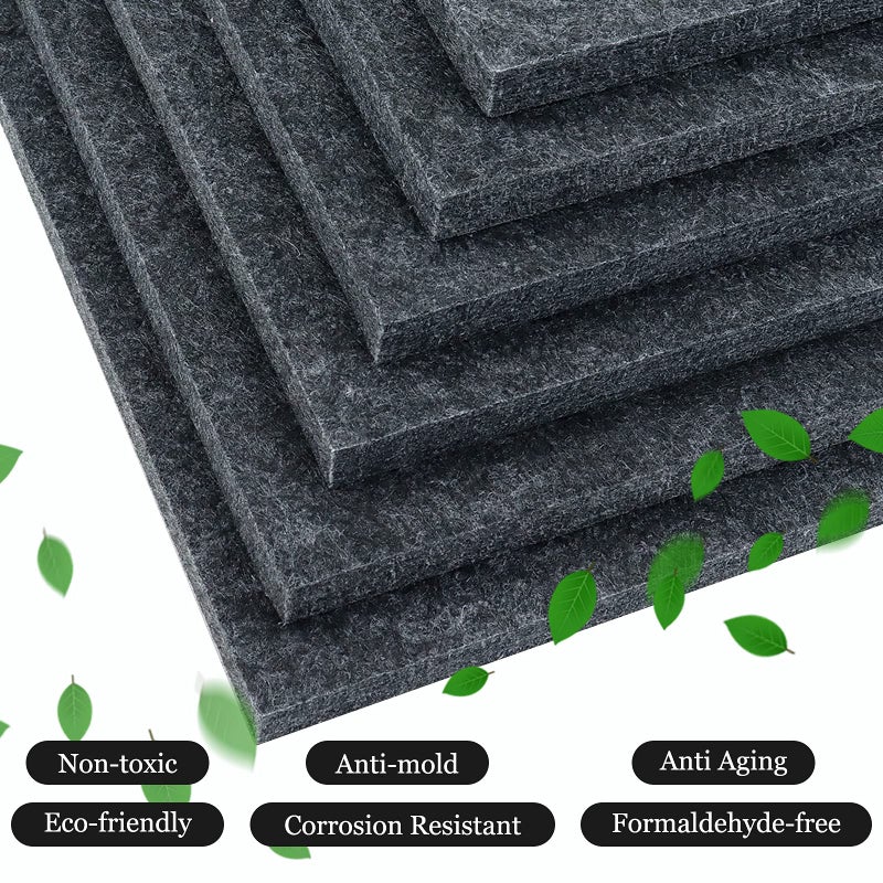BXI Sound Absorber - 16 X 12 X 3/8 Inches 6 Pack High Density Acoustic Absorption Panel, Sound Absorbing Panels Reduce Echo Reverb, Tackable Acoustic Panels for Wall and Ceiling Acoustic Treatment - Image 5